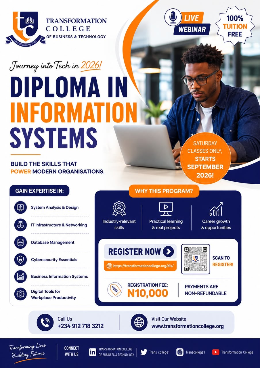 Diploma in Information Systems flyer